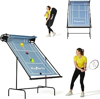 Ksports Racquet Sports Indoor Outdoor Tennis Rebounder Adjustable Net for Pickleball, Squash, Racquetball, Table Tennis with Carrying Bag, Blue