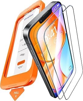 UNBREAK TOP 9H+ Glass for iPhone 16e Screen Protector (12FT Military Grade Shatterproof) Screen Protector 16e Tempered Glass (Longest Durable) Full Edge Coverage 6.1" 2 Pack