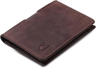 FOXHACKLE Leather Credit Card Holder Wallet for Men and Women, Thin Bifold RFID Blocking Wallet, Slim Front Pocket Minimalist Wallet, Small Card Case