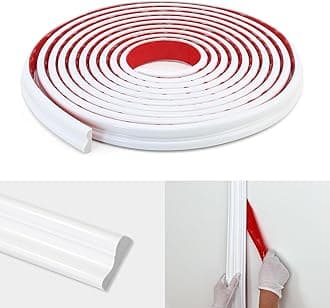 Peel and Stick Wall Molding Trim, Flexible Strip for Mirror Frame, Chair Rail, Wall Protection and Home DIY Decoration (3m x 2.3cm)
