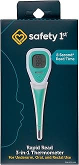 Safety 1st Rapid Read 3-In-1 Thermometer, Aqua, One Size