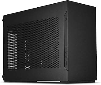 Lian Li Small Case mini ITX aluminium chassiss PCIE 4.0 included Black, A4-H2O X4 BLACK
