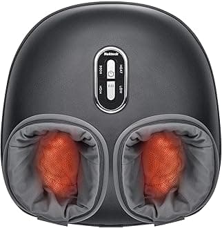 Nekteck Shiatsu Foot Massager with Heat [2026 Upgraded], 3 Modes Deep Kneading Therapy Air Compression, Feet Massage for Plantar Fasciitis, Relaxation Gifts for Men Women Mom Dad