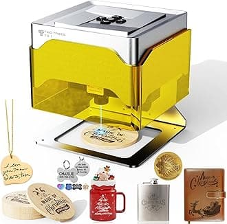 Twotrees TS1 Mini 3W Laser Engraver,Portable Laser Engraving Machine,Lase Cutter,3000mm/min Speed,80x80x30 mm Working Area,Laser Engraver Machine for Jewelry, Metal, Wood, Glass,Leather