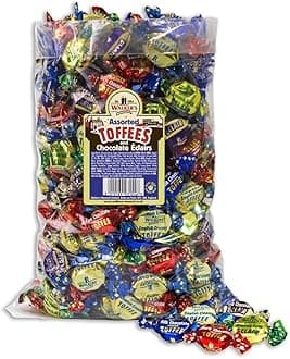 WALKERS NONSUCH Assorted Toffees and Chocolate Eclairs Bulk Bags, 2.5kg