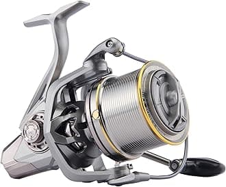 HAUT TON Spinning Reel 8000/9000/10000/12000/14000,17+1BB Metal/Graphite Frame Surf Fishing Reels,4.8:1 Gear Ratio 55lbs Drag Medium/Heavy Long Casting Inshore Offshore Saltwater Monster Fish.