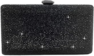 Crystal Evening Bags for Women Formal Party Box Clutch Wedding Rhinestone Handbags Bridal Clutch Purse,Mini