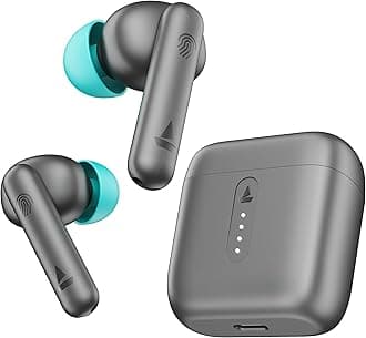 boAt Airdopes 141 Bluetooth 5.1 Truly Wireless in Ear Earbuds with 42H Playtime, Beast Mode(Low Latency Upto 80ms) for Gaming, IPX4 Water Resistance, ENx Tech, IWP, Smooth Touch Controls(Cyan Cider)