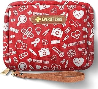 EVERLIT Care Rescue Pack | Family-Friendly First Aid Kit for Kids with 200 Pcs Medical Supplies | Travel-Friendly Compact Storage Bag for Home, Car, Travel, Camping, Adventure (Original)