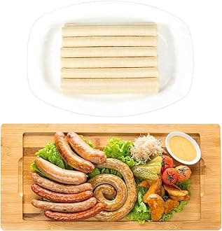 FAIRSKY HALAL Grade A Collagen Sausage Casings, Edible Drying Casing 15m/49ft Longer Length , 26mm/ 1''for Flavorous Homemade Sausages, 1 Roll