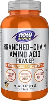 Sports Nutrition, Branched Chain Amino Acid Powder with Leucine, Isoleucine, and Valine, 12-Ounce
