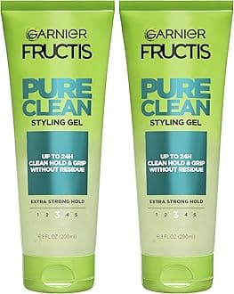 Fructis Style Pure Clean Styling Gel, 6.8 Fl Oz, Pack of 2 (Packaging May Vary)