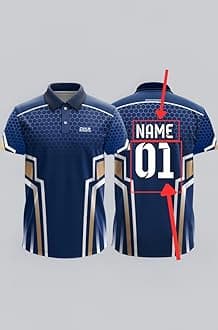 Custom Add Name and Number Jersey for Men Cricket t-Shirt | 2 Year to 5XL