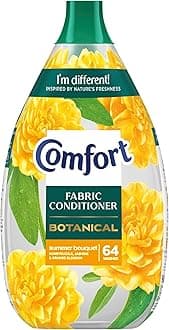 Comfort Botanical Summer Bouquet Fabric Conditioner softener with CrystalFresh transparent formula blooms in freshness, inspired by nature 960 ml (64 washes)