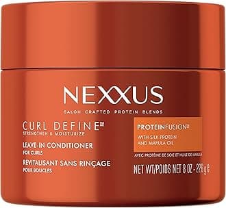 Curl Define Leave-in Conditioner for Curly Hair with ProteinFusion Curl Conditioner for Moisturizing Curls 8 oz