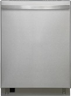Kenmore 24" Built-In Dishwasher - Quiet Tub with TurboDry, Leak, & SmartWash Soil Detection - 15 Place Settings - 49 DBA - ENERGY STAR Certified - Fingerprint Resistant Stainless Steel