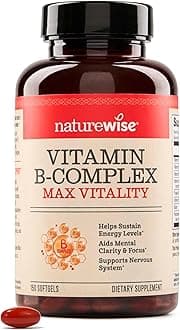 Vitamin B Complex for Women and Men - with Folic Acid Biotin B1 B2 B3 B6 B12 - Support Cellular Energy & Mental Clarity - Gluten Free, Non-GMO, Dairy Free - 150 Softgels[5-Month Supply]
