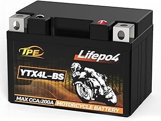 Powerful Lithium Powersport Battery YTX4L-BS, DLF4L, Engine Start Battery - 250A Lithium LiFePO4 Motorcycle Battery with 12V 2Ah and Built-in BMS. Up to 4000+ Life Cycles for ATV, UTV, Jet Ski