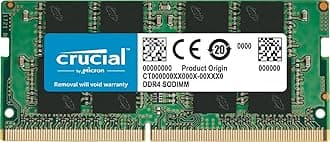 16GB Single DDR4 3200 MT/S (PC4-25600) CL22 DR X8 Unbuffered SODIMM 260-Pin Memory - CT16G4SFD832A