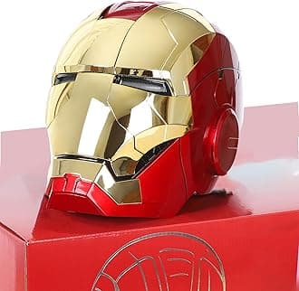 Iron-Man MK 5 Wearable Electronic Helmet: Voice & Remote Controlled, LED Eyes & Sound Effects, Perfect Super Hero Movie Prop and Figure for Adults Collectors- Ideal Gift for Halloween & Christmas