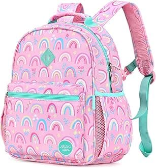 mibasies Kids Backpack for Girls and Boys, Toddler School Backpack for Preschool Kindergarten Elementary