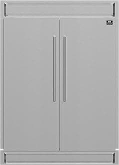 Maderno 60" 2-Piece Convertible Refrigerator/Freezer Built-In with Decorative Grill Trim, 27.2 cu.ft.