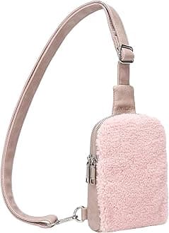 INICAT RFID Blocking Sling Bag Leather Crossbody Bags for Women Fanny Pack Cross Body for Woman Chest Bag for Travel 1.9L