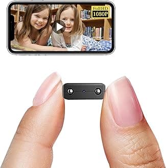 Smallest Wireless WiFi Camera,HD1080P Spy Camera Detector,Portable HDVdeo Surveillance Small Baby Monitor,Nanny Cam with Night Vision,Motion Detection,Cloud Storage for Security with iOS Android APP