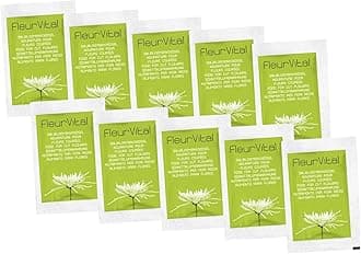 Pack of 10 Fleur Vital Flower Food Sachets for Fresh Cut Flowers