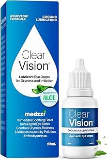 - Clear Vision Eye Drop | Ayurvedic Formula | Daily Use Eye drops with Aloe Vera, Rose Water, Honey, Neem & Tulsi | 10ml