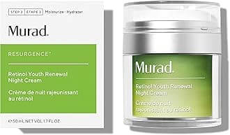 Murad Retinol Youth Renewal Night Cream 50ml - Anti-Aging Retinol moisturiser for Wrinkles & Fine Lines - Hydrating, Firming & Smoothing Skincare Treatment - For Youthful, Radiant Skin