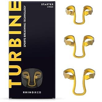 Rhinomed Turbine Nasal Dilator for Athletic Breathing Improves Airflow during exercise Flexible and Lightweight