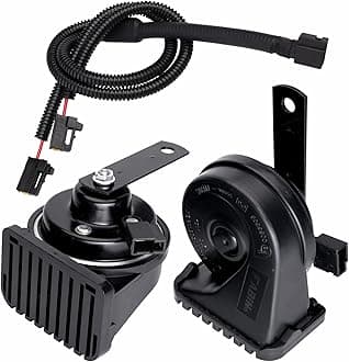 Car Horn for Toyota with 1 to 2 Plug Compatible with Toyota, 12V Waterproof Dual-Tone Electric Snail Horn Train Horns Kit for Car