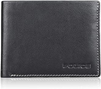 Branded Men's Wallet Leather Original | Premium Slim Wallet for Men Stylish Genuine Leather Gents Purse with 8 Card Holder Slots | 2 Slip-in Pockets | Ideal Diwali Gifts - Black