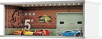 Display Case for Hot Wheel with LED Light Stackable Mega Garage Storage for 1...