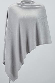 Women Ponchos Sweater Versatile Lightweight Solid Knitted Shawl Wrap Scarf Cape Accessories for Womens