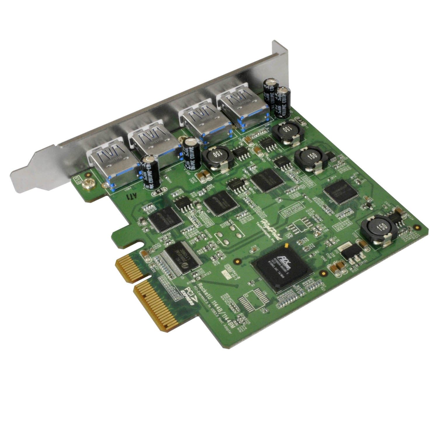 HighPoint RocketU 4-Port USB 3.0 PCI-Express 2.0 x4 HBA Controller RocketU 1144C