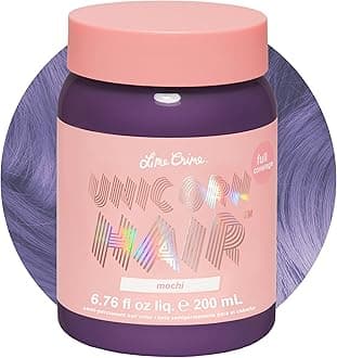 Unicorn Hair Dye Full Coverage, Mochi (Lavender) - Vegan and Cruelty Free Semi-Permanent Hair Color Conditions & Moisturizes - Temporary Purple Hair Dye With Sugary Citrus Vanilla Scent