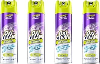OxiClean Foam-Tastic Foaming Bathroom Cleaner, Fresh Scent, 19 oz (4 Pack)