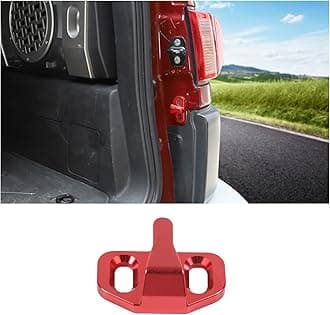 Tailgate Lock Buckle Replacement Fit for Toyota FJ Cruiser 2003-2021, Prado 2003-2021,Lexus GX460 GX470 2003-2021, RAV4 2006-2012, Tail Door Latch Protection Trim Cover Reduce Abnormal Noise(Red)