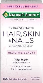 Nature's Bounty Optimal Solution Hair, Skin & Nail Extra Strength, 150 Soft Gels