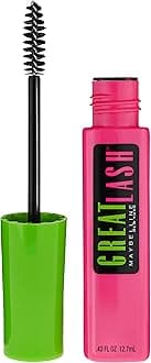New York Makeup Great Lash Washable Mascara, Dark Brown Volumizing Mascara, 0.43 fl oz