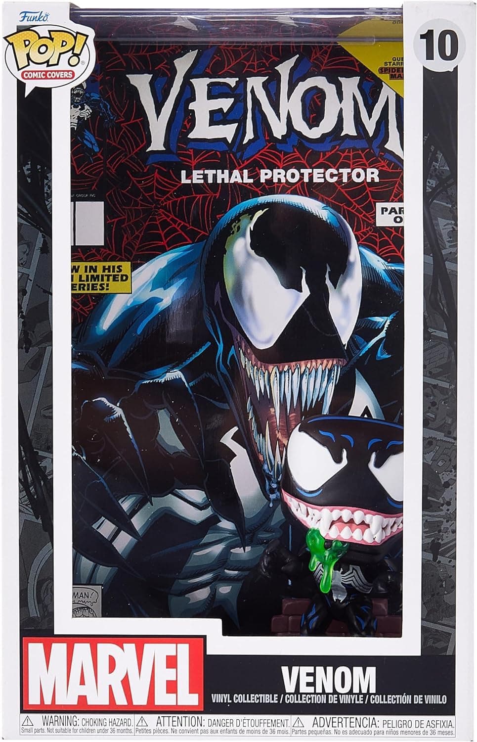 Funko Pop! Comic Cover: Marvel Venom Lethal Protector Previews Exclusive Vinyl Figure