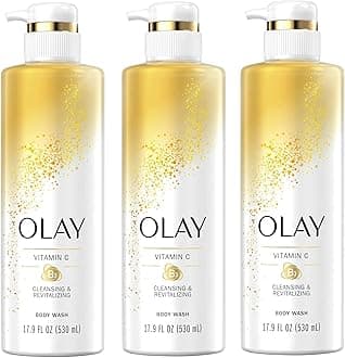 Olay Body Wash with Vitamin C & B3, Nourishing & Revitalizing, 17.9 FL.OZ (530 ml) - Pack of 3