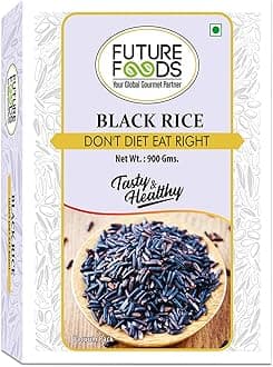 Future Foods Black Rice 900 gram| Protein Rich | Rich in Antioxidants | All Natural | Aromatic & Unpolished | Natural Detoxifier & Fiber Source | Prevents the Risk of Diabetes & Obesity,