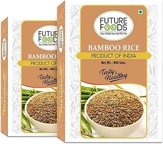 Future Foods Premium Bamboo Rice 900g | Protein Rich | Nutrient Rich | With Anti-Diabetic Properties | Vitamin B Rich | Fat Free (Pack of 2)
