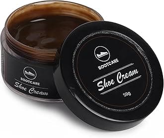 BootCareLeather Shoe Cream & Polish | 50ml | Natural Carnauba Wax & Beeswax | Premium Shoe Care | Protect & Shine Your Leather Shoes | Long-Lasting Formula | Shoe Restoration
