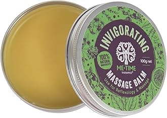 Me Time Invigorating Massage Balm 100g – Natural Reflexology Wax for Professi...
