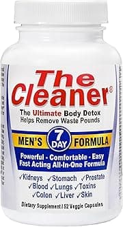 Century Systems The Cleaner Detox, Powerful 7-Day Complete Internal Cleansing Formula for Men, Support Digestive Health, 52 Vegetarian Capsules