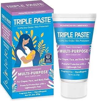 Multi-Purpose Baby Healing Ointment, 2 oz Tube, Baby Diaper Rash Cream and Skin Protectant for Hands, Face & Bottom Treats, Soothes and Prevents with Zinc Oxide (Packaging May Vary)